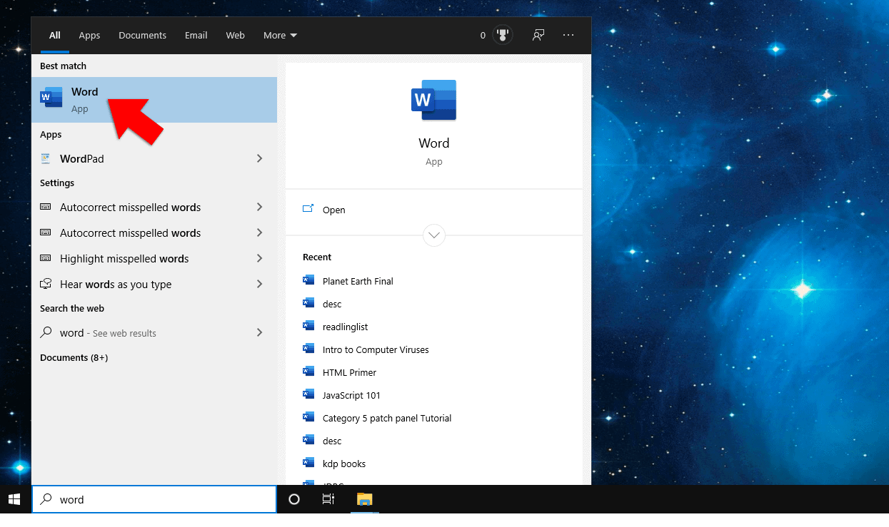 Find Apps Quickly in Windows 10
