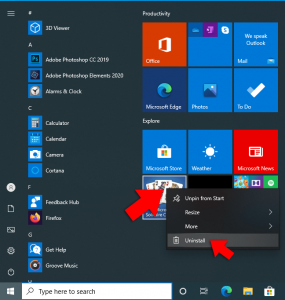 Uninstall Unwanted Apps In Windows 10