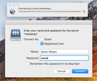 Sharing Folders in MacOS