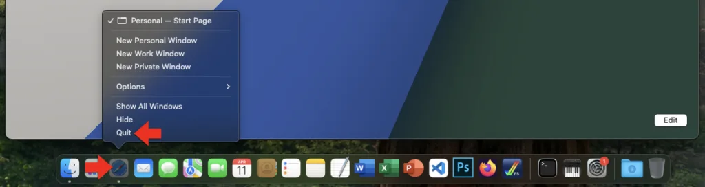 close app fully on a mac