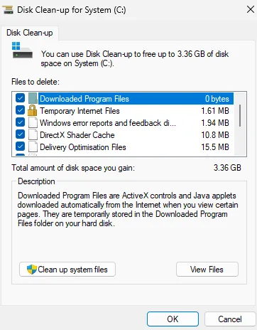 Windows 11 disk cleanup