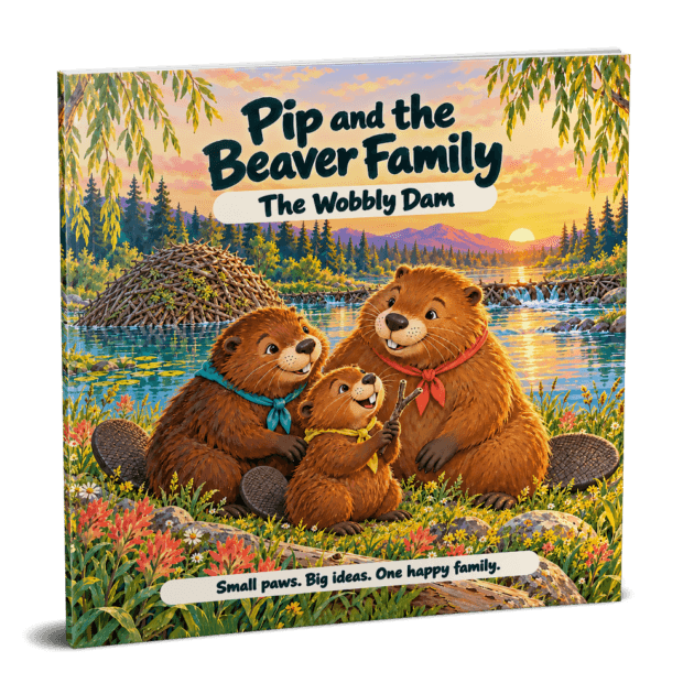 Pip and Beaver Family - the Wobbly Dam